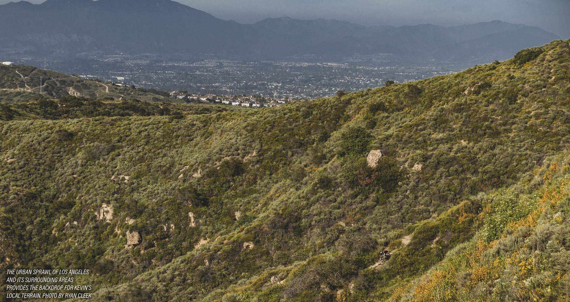 Kevin Aiello Interview: The urban sprawl of Los Angeles and its surrounding areas provides the backdrop for Kevin’s local terrain. Photo by Ryan Cleek