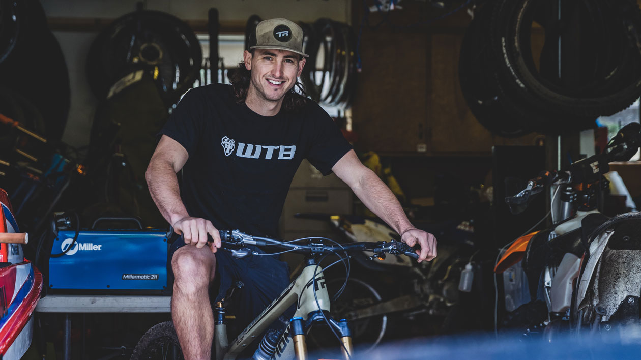 This guy knows how to live. A stone’s throw from Donner Lake, Marco’s Truckee, CA, garage brims with dirt bikes, a jet ski, and of course, race-ready mountain bikes. Photo by Ryan Cleek