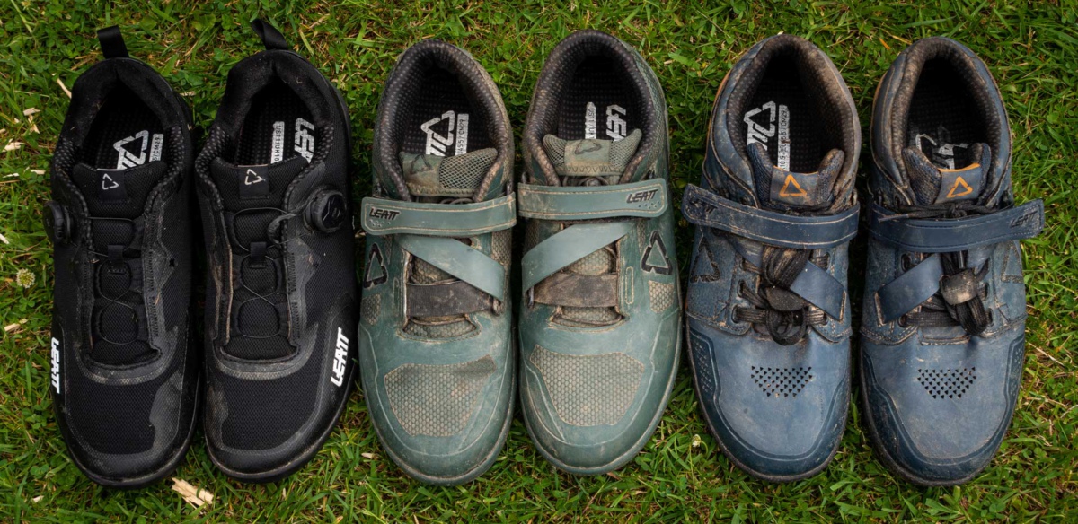 Review & Comparison Leatt 4.0, 5.0 and 6.0 Clipless Shoes