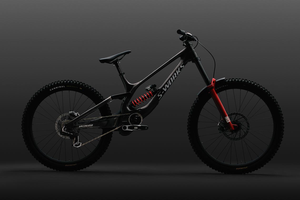 The new Specialized S-Works Demo 11 DH Bike