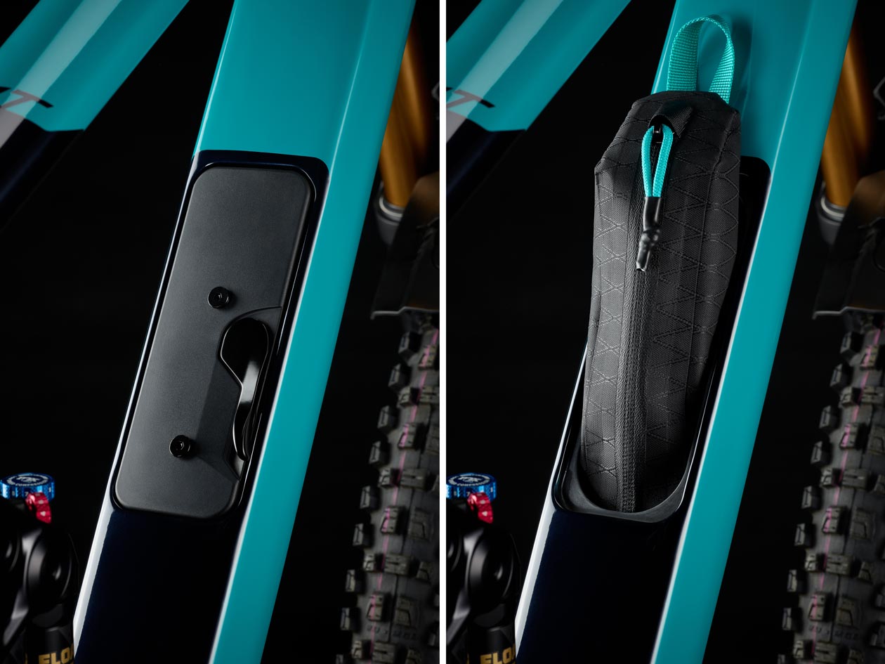 MY27_MT_Turq_XX_Detail_StorageDoor_1 Yeti MT Storage Compartment