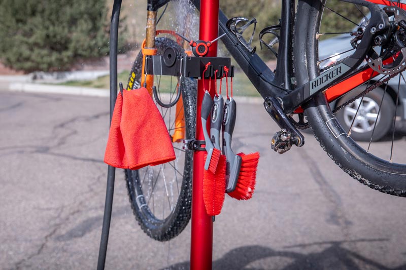 Feedback Sports Launches Brush Bar Bike Repair Stand Wash Kit